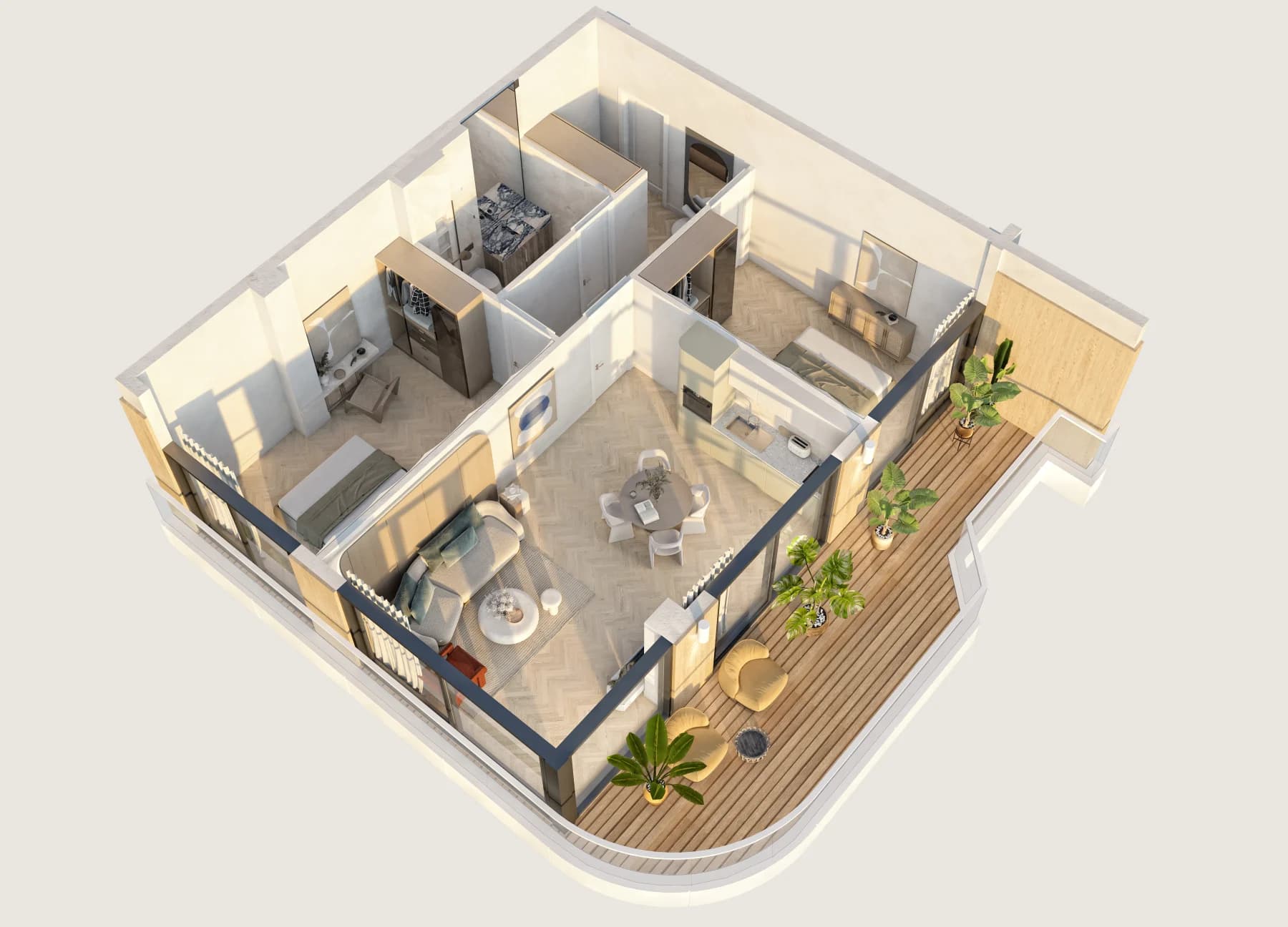 Appartement avec grande terrasse